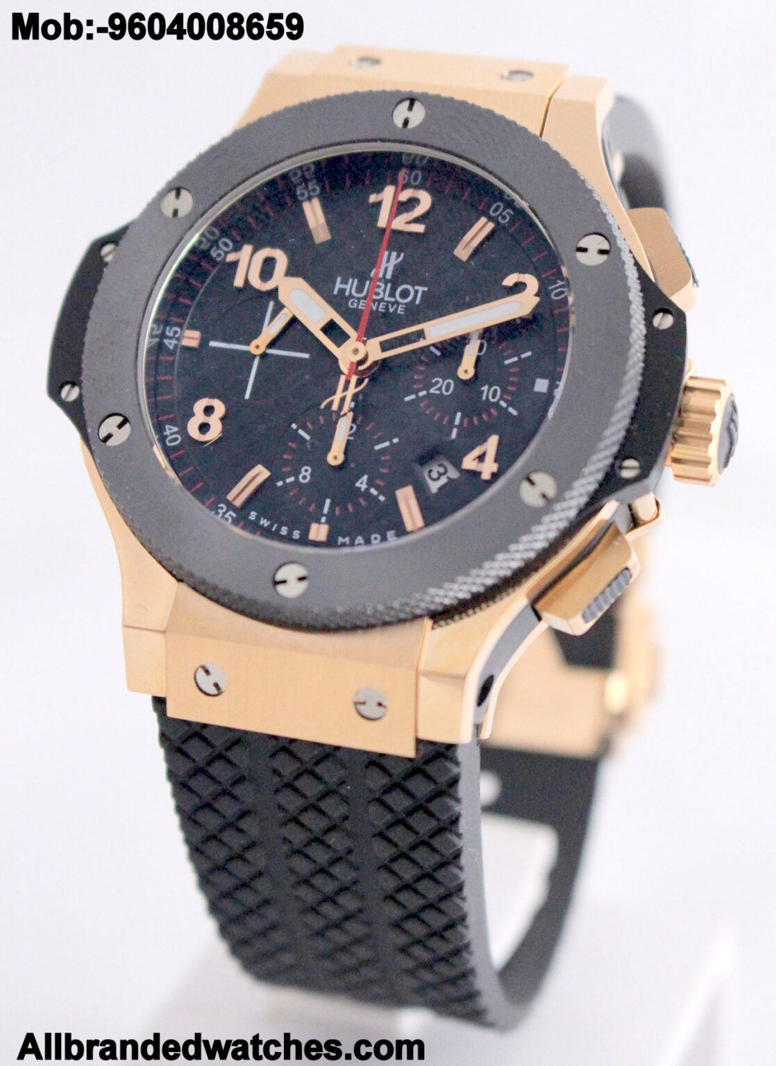 Hublot Big Bang Rose Gold 7750 Ceramic Bezel I Swiss ETA Super Clone ...